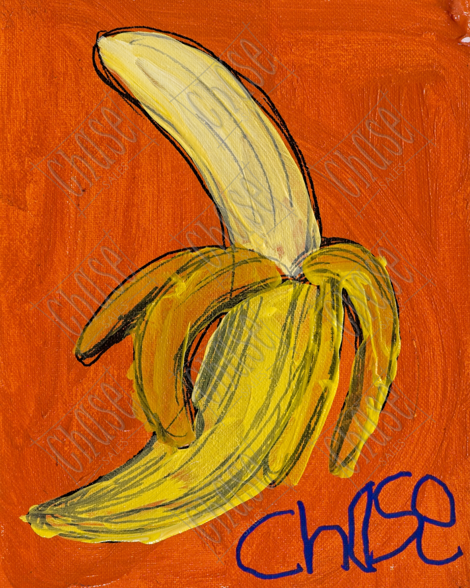 Banana (8x10) - Painted 12/13/2024 - ORIGINAL: Available - PRINTS: Available