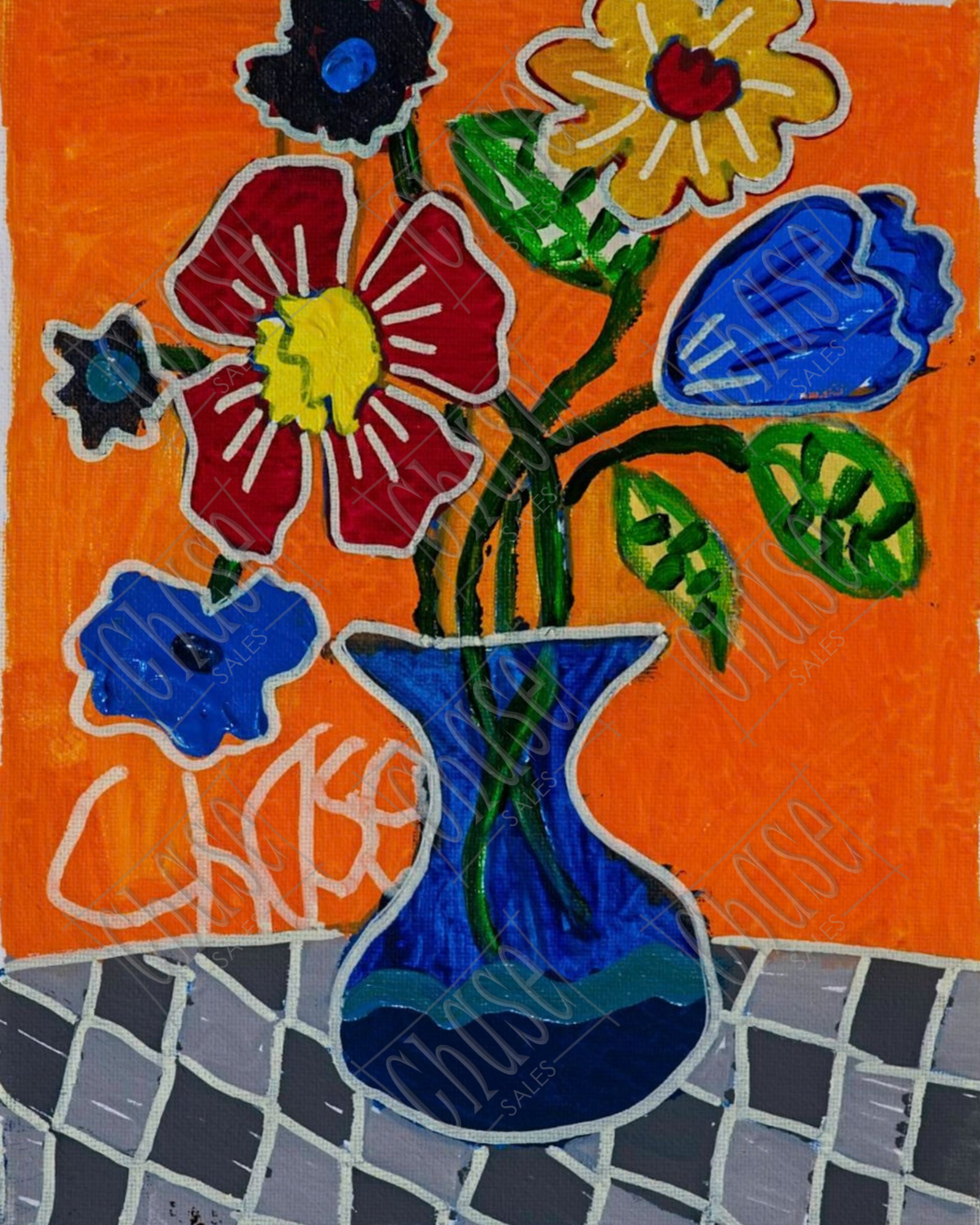 Vibrant Vase 1 (8x10) - Painted 6/19/2026 - ORIGINAL: Available - PRINTS: Available