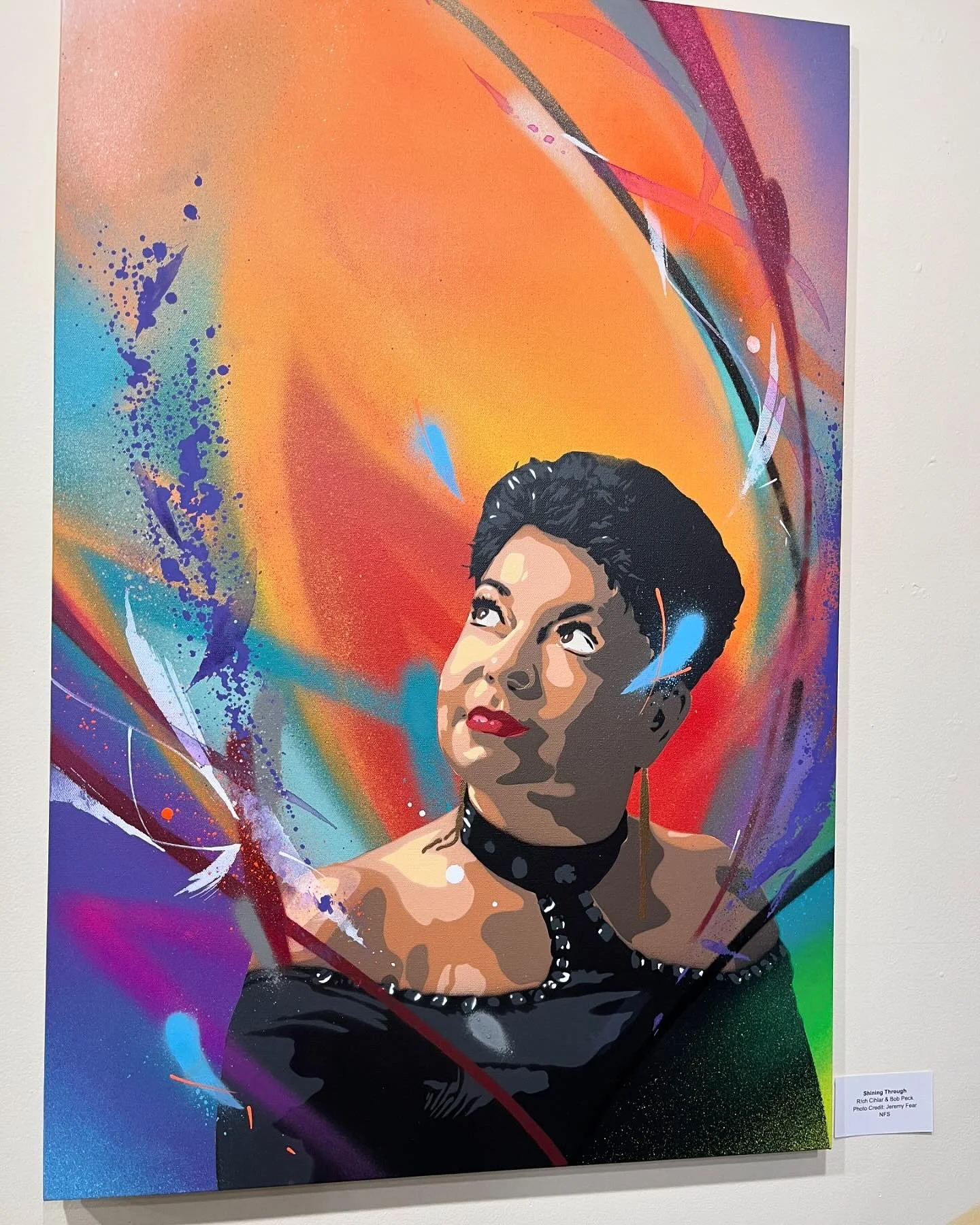 Hello, friends. @e11even2gallery @dont_panic_duo 

#stencilart #spraypaint #supportartists #buyart