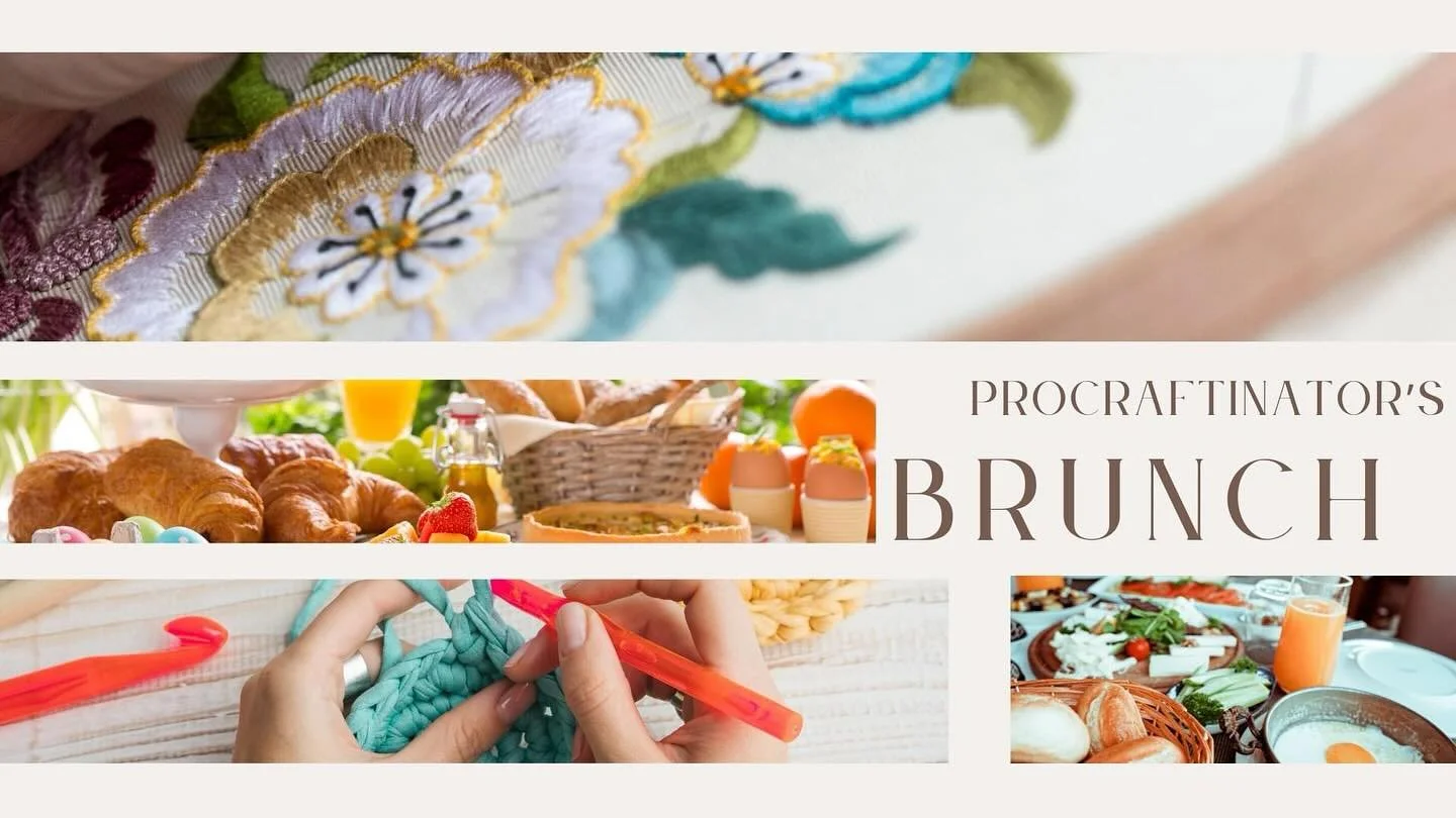 Hey friends, this Sunday at @thebrownhoist we are hosting the second Procraftinator&rsquo;s Brunch. Born from my frustration with my ADHD and putting off finishing projects - this event encourages us all to connect and finish the dang project! 

Brin