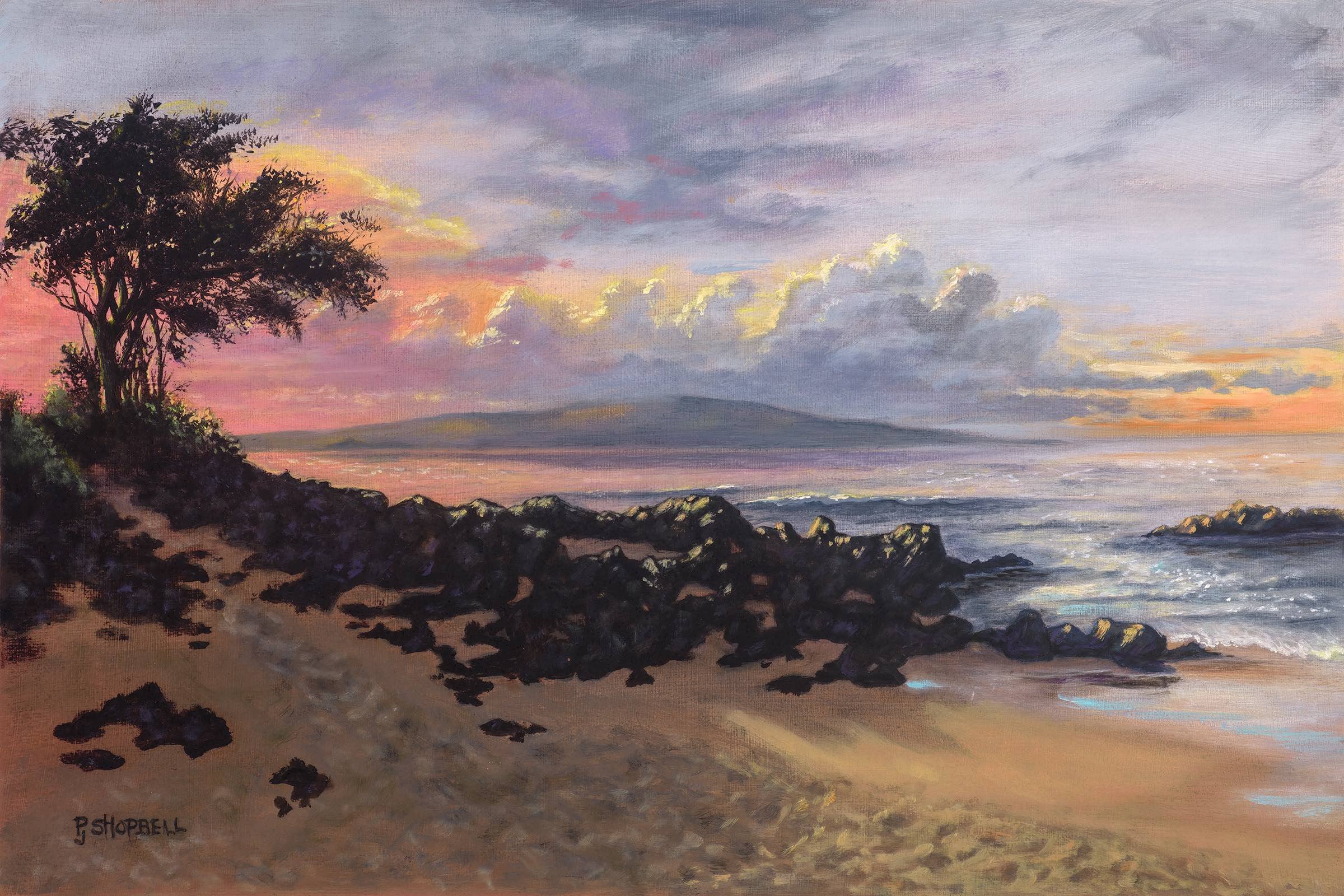 Clouds over Kaho'olawe
Oil on Panel
18" x 12"