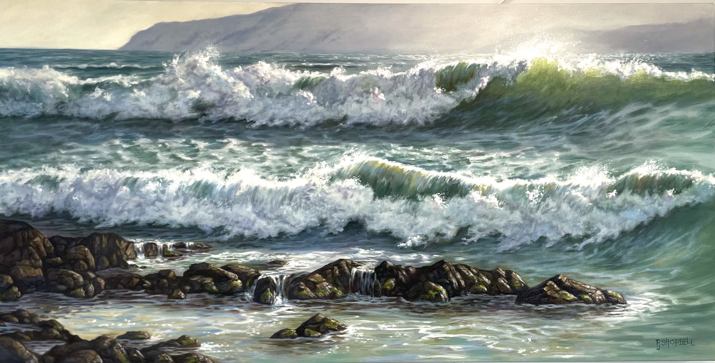 Mele Kai - Song of The Sea
Oil on Gallery Wrap Canvas
24" x 48" x 1.5"