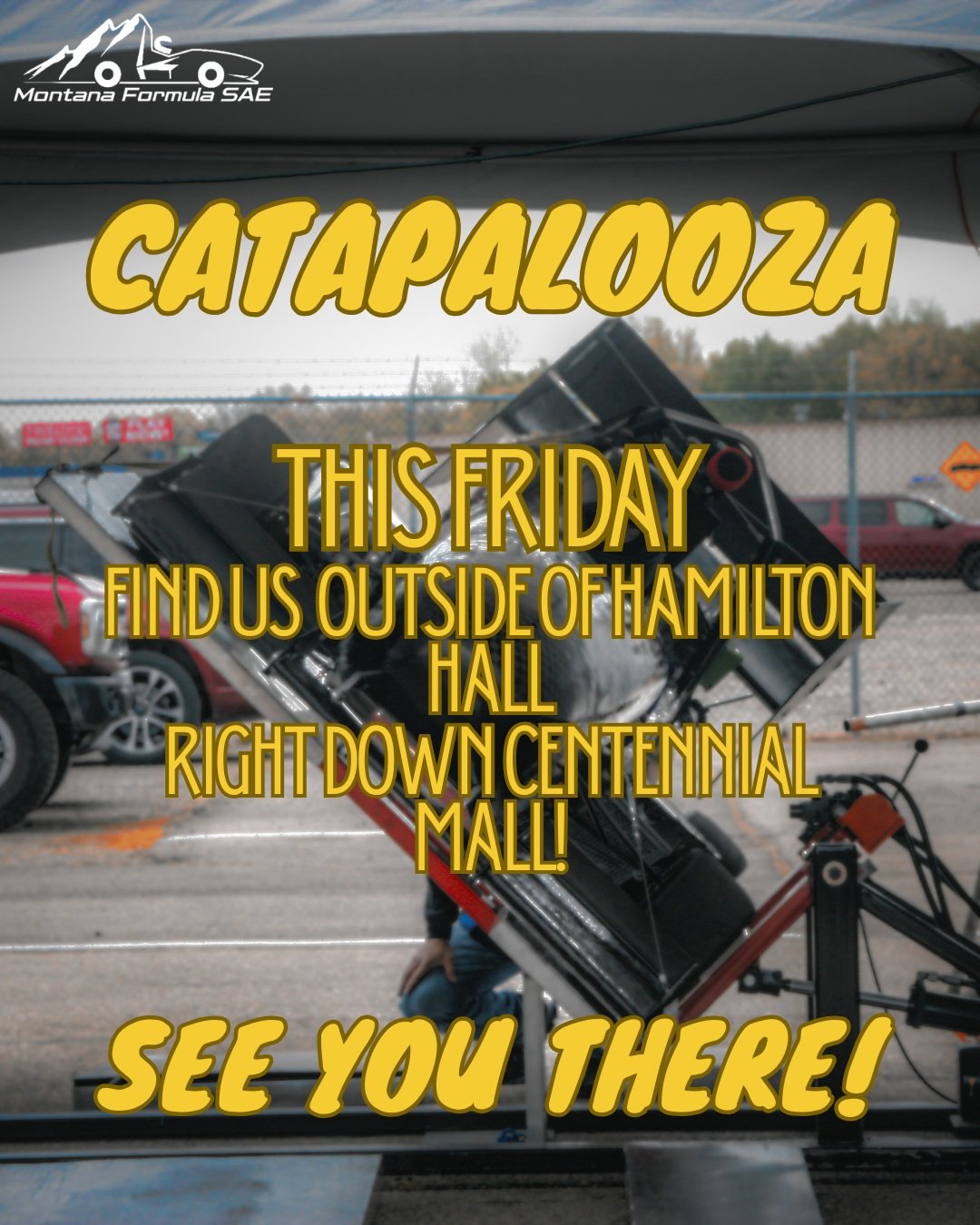 We'll be at Catapalooza! If you've been looking to join or simply are curious about us and what we do please stop by and say hi! We're positioned right outside Hamilton Hall on the Mall, you won't be able to miss us we'll be the table with the large 