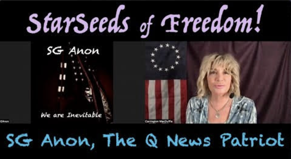 StarSeeds of Freedom! "Everything 4" SG Anon joins Carrington MacDuffie