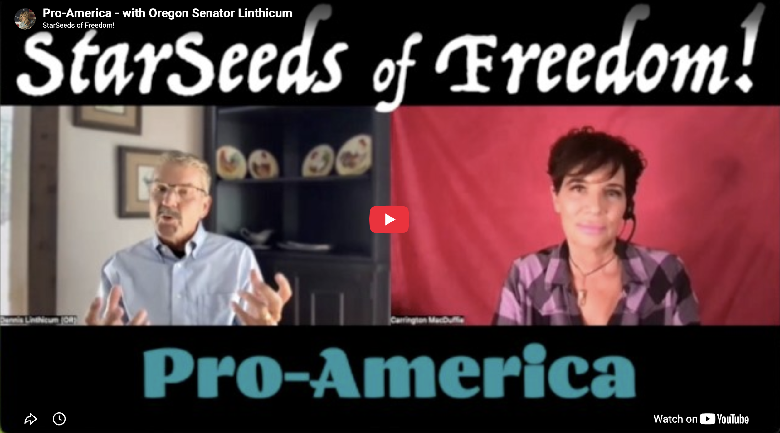 Pro-America - with Oregon State Senator Linthicum