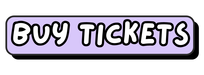Purple button with black outline and white text that says 'BUY TICKETS'.