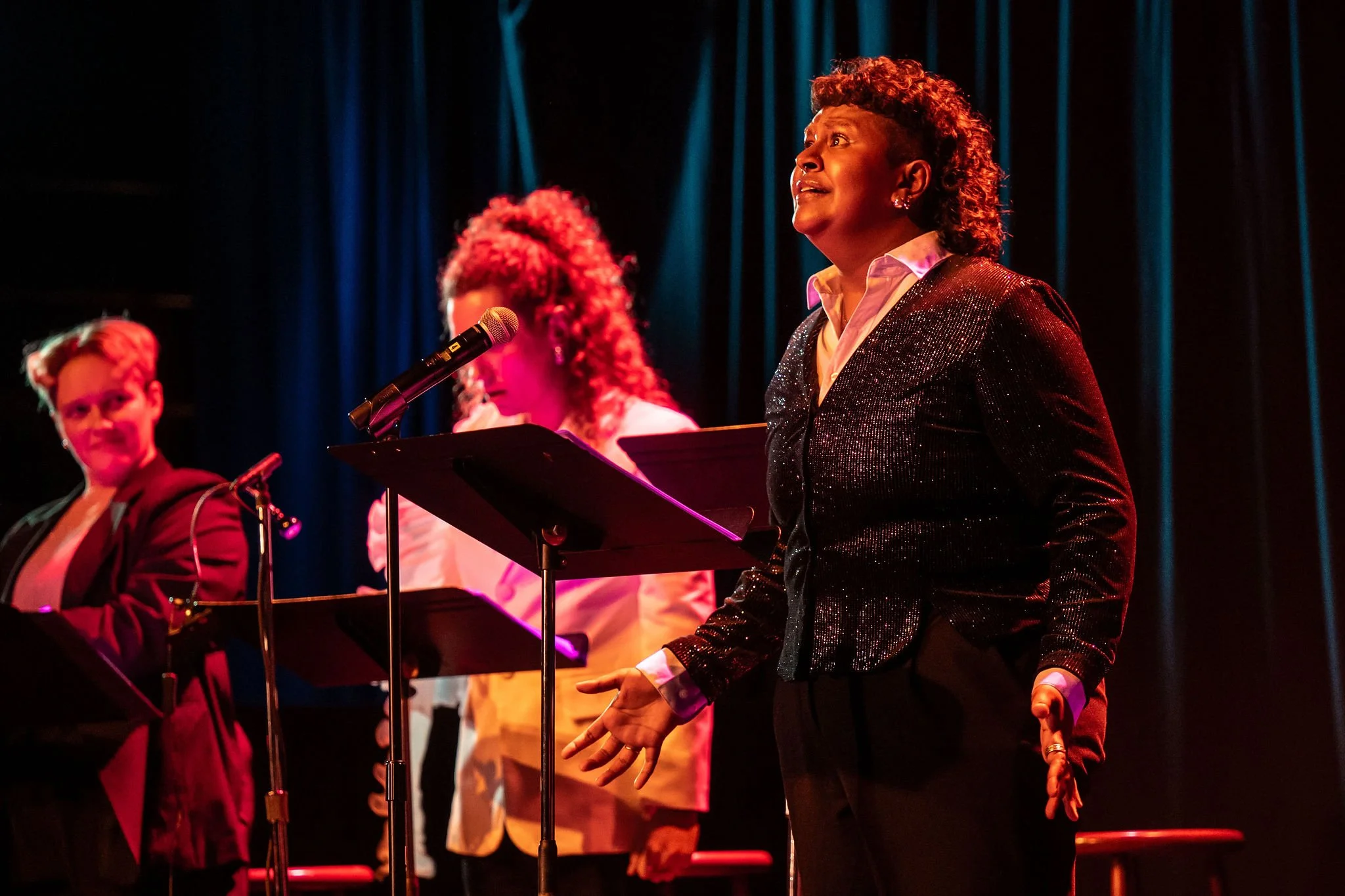 Glimmer by Thierry Tidrow, presented by New Music Concerts at Buddies in Bad Times Theatre, June 2025. Photos by Dahlia Katz.
