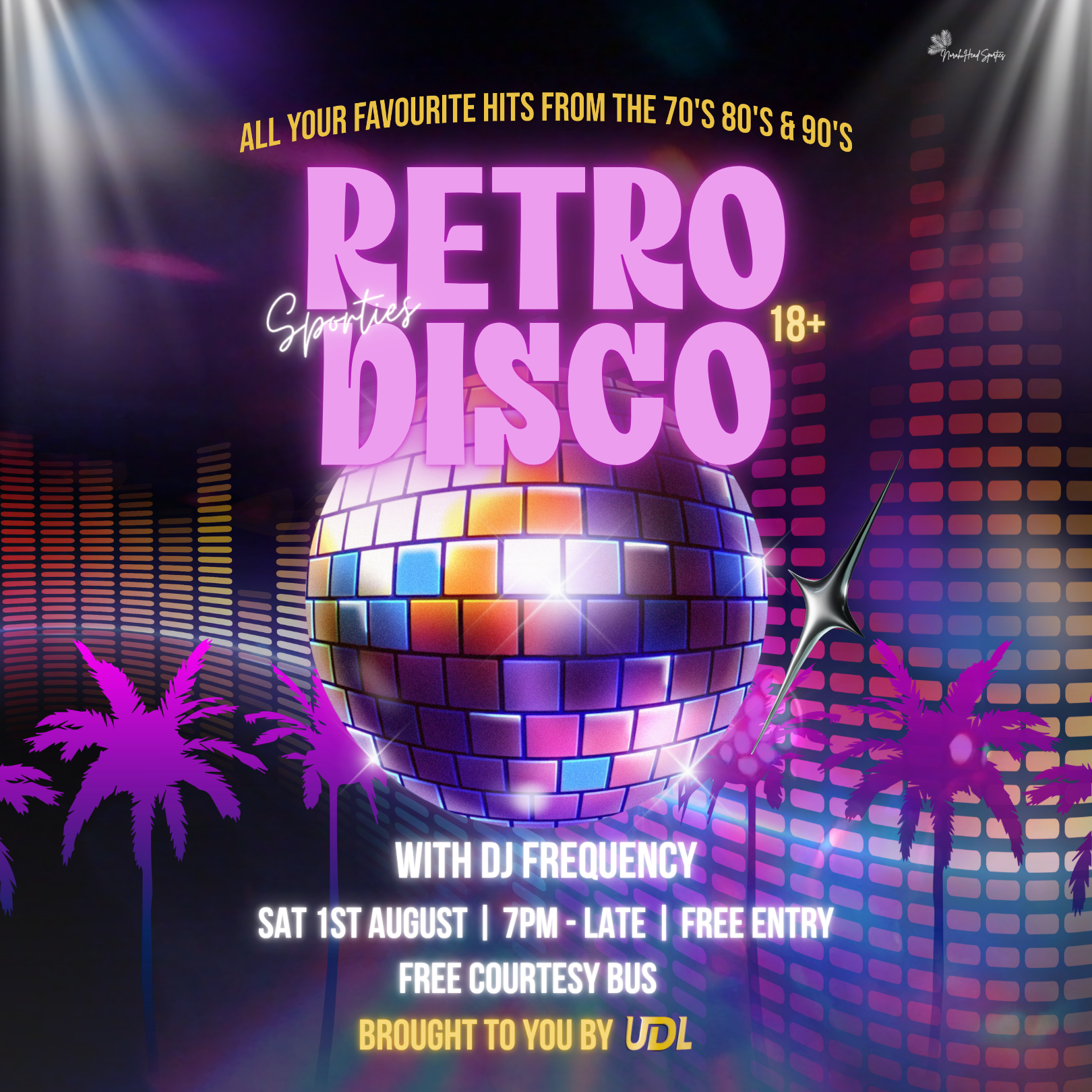 Sporties Retro Disco Night