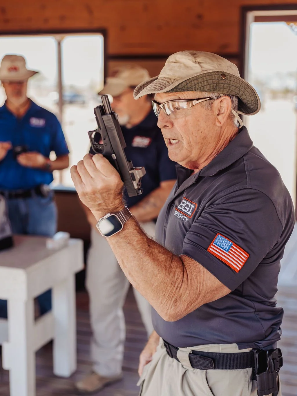 Business Branding Session for BGI Security at Ben Avery Shooting Facility in Phoenix, Arizona