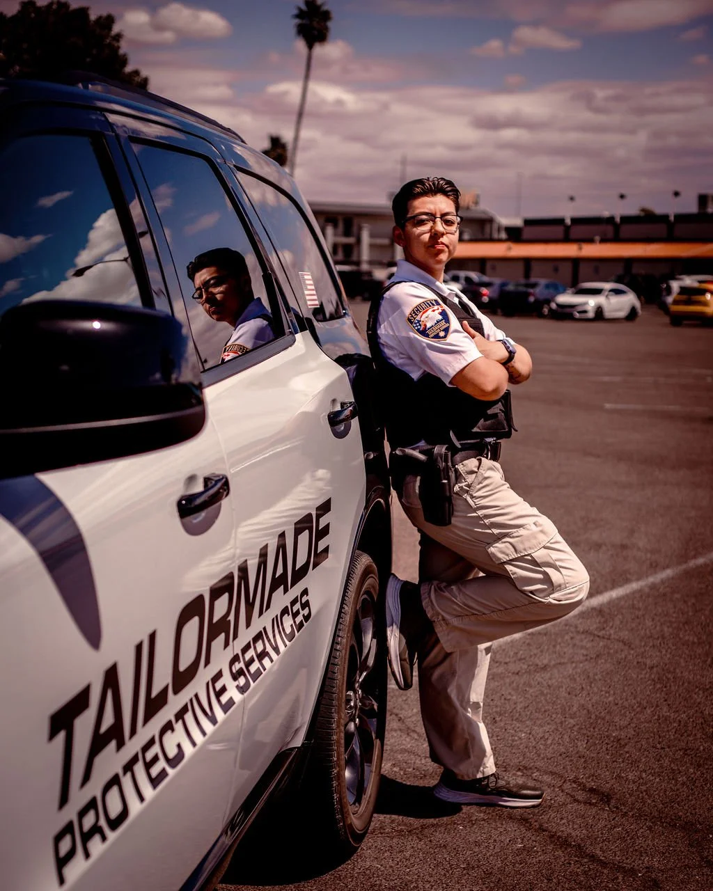 A Business Branding Session featuring Tailormade Protective Services, a local Arizona based security company.