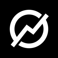 Logo for featuring a white circular symbol with an upward-trending arrow on a black background, representing growth, analytics, and digital marketing performance by Omniux Digital Marketing