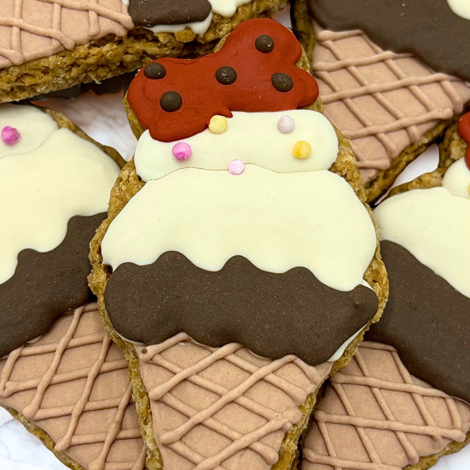 Ice Cream Cone Dog Cookie