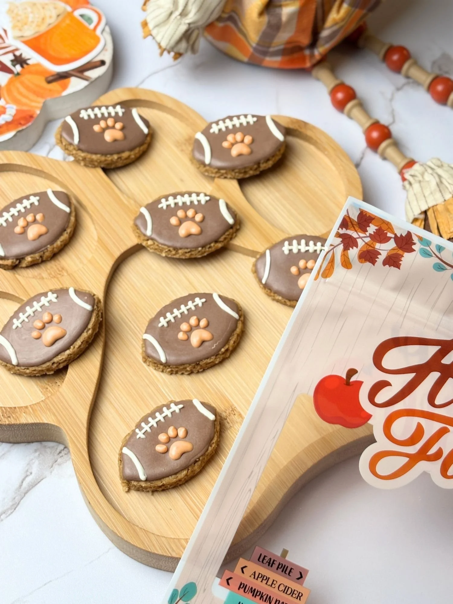 Game Day Pawball Dog Cookies