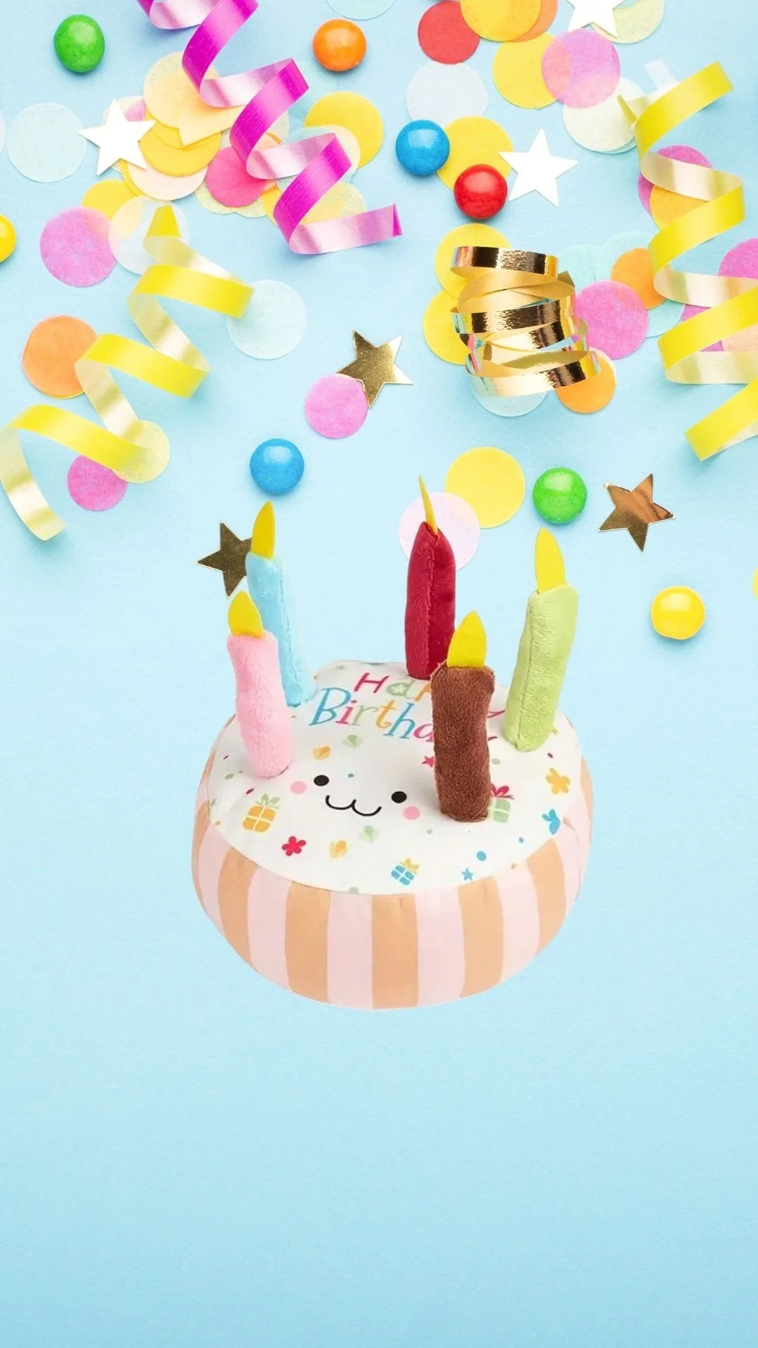 Pooch Kingdom Pawsome Birthday Cake Dog Toy