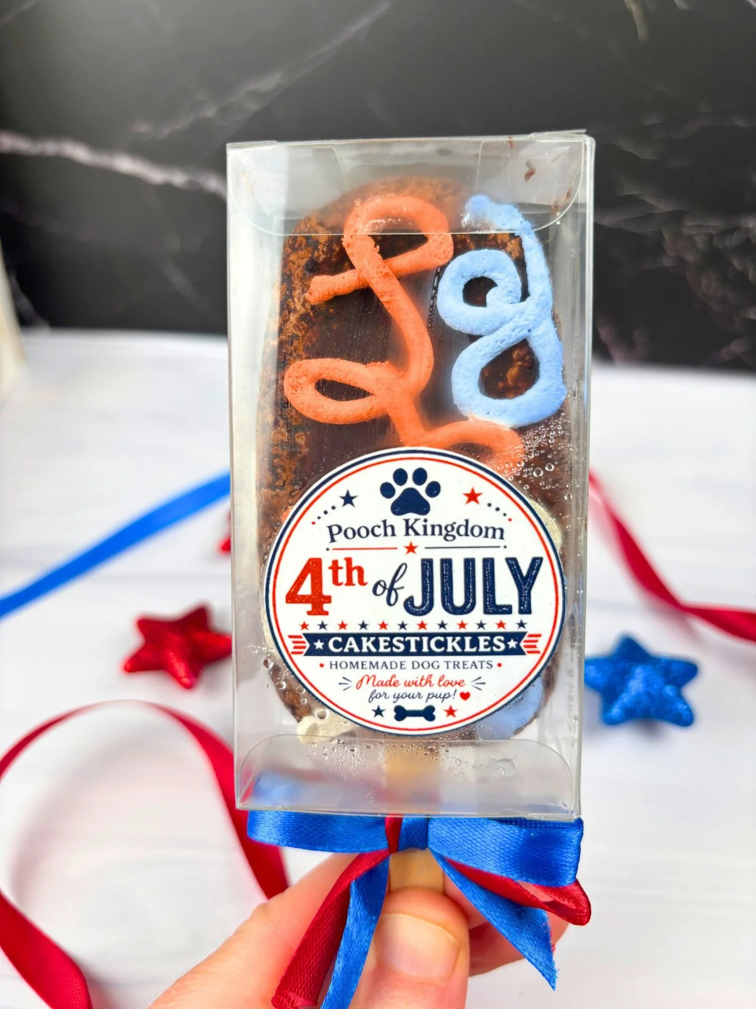 Patriotic Carob Cakestickle