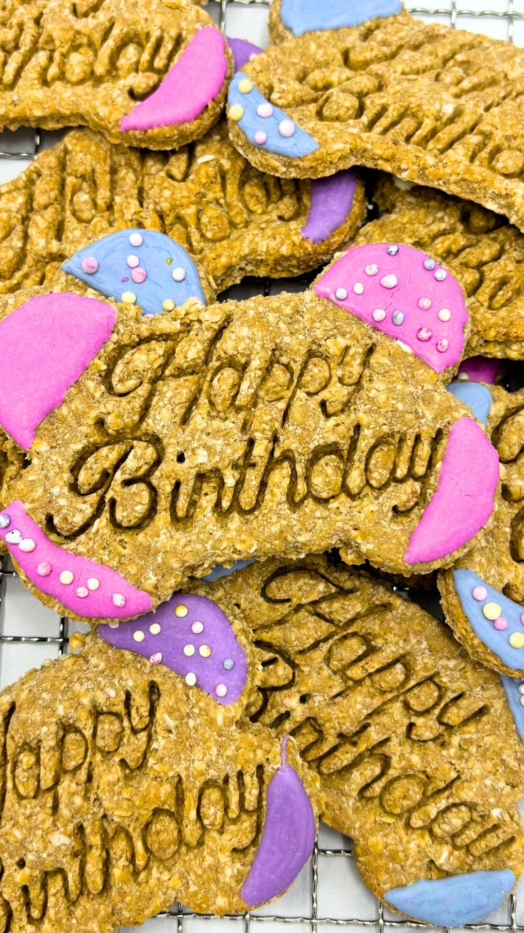 Happy Birthday Dog Cookie Bone