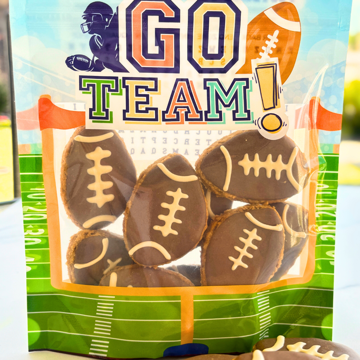 Game Day Football Dog Cookies