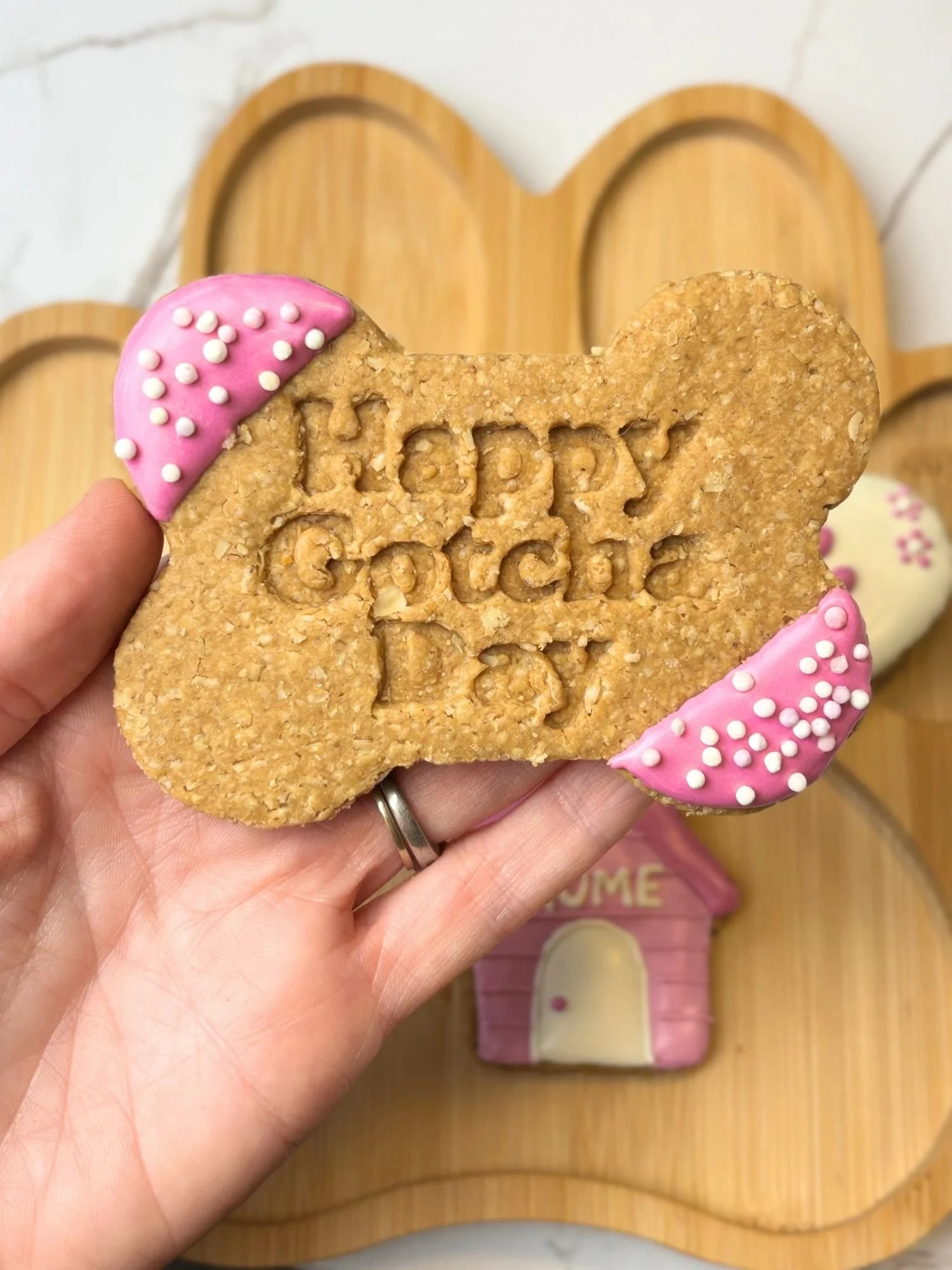 Pooch Kingdom Gotcha Day Dog Cookies close-up
