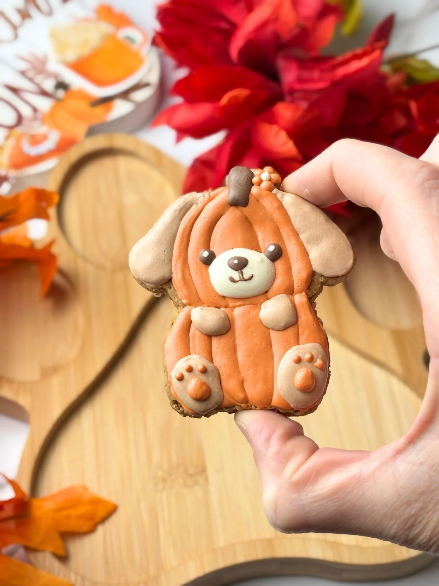 Pumpkin Pup Dog Cookie