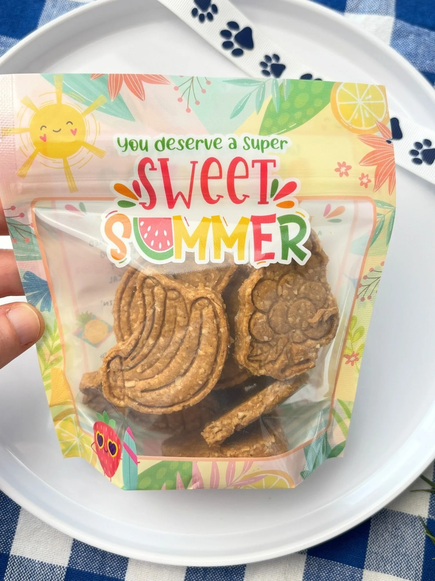 Pooch Kingdom Summer Fruits Dog Cookies packaging