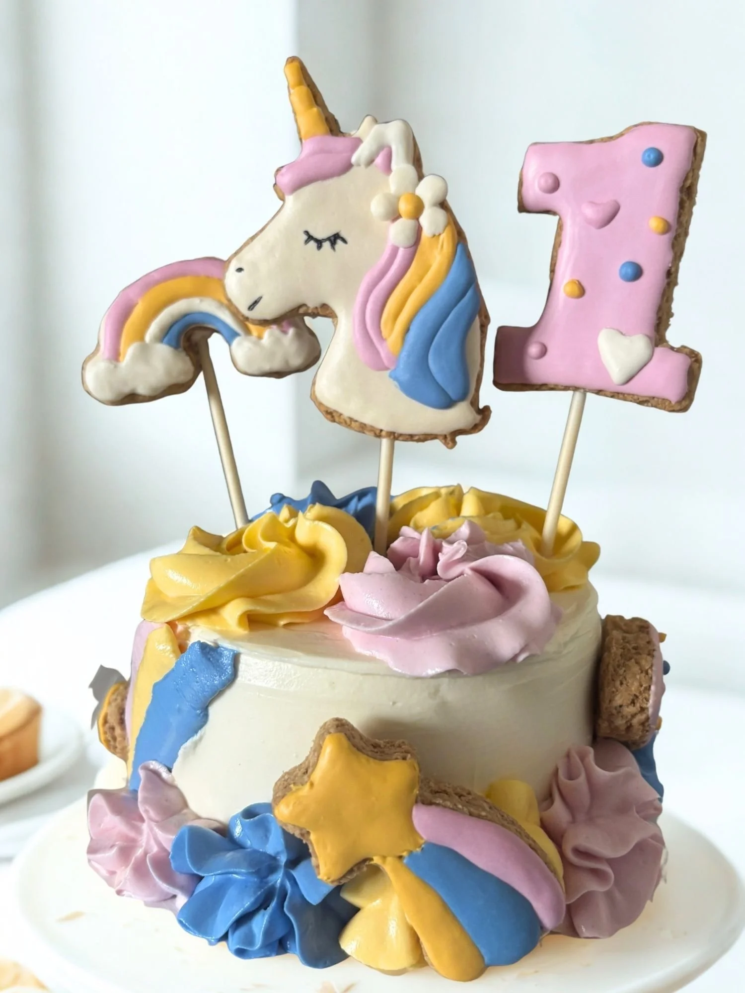Unicorn Dog Birthday Cake