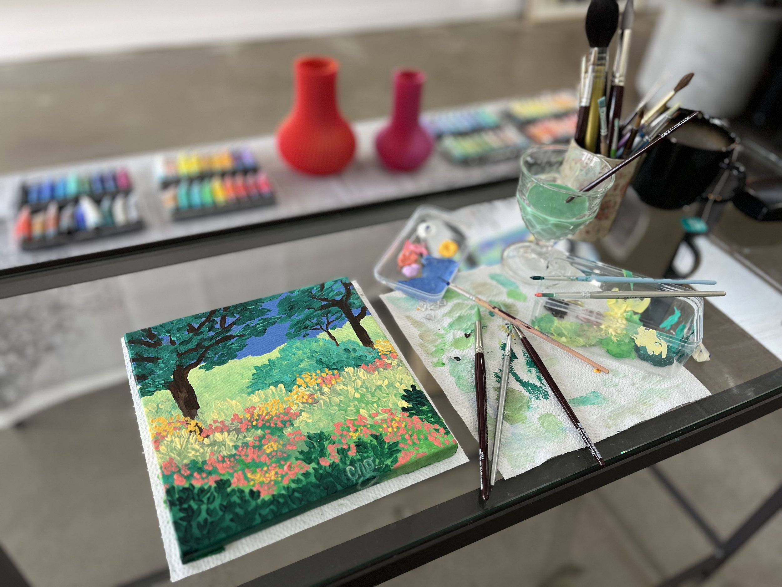 Painting with an artist: Gardens
