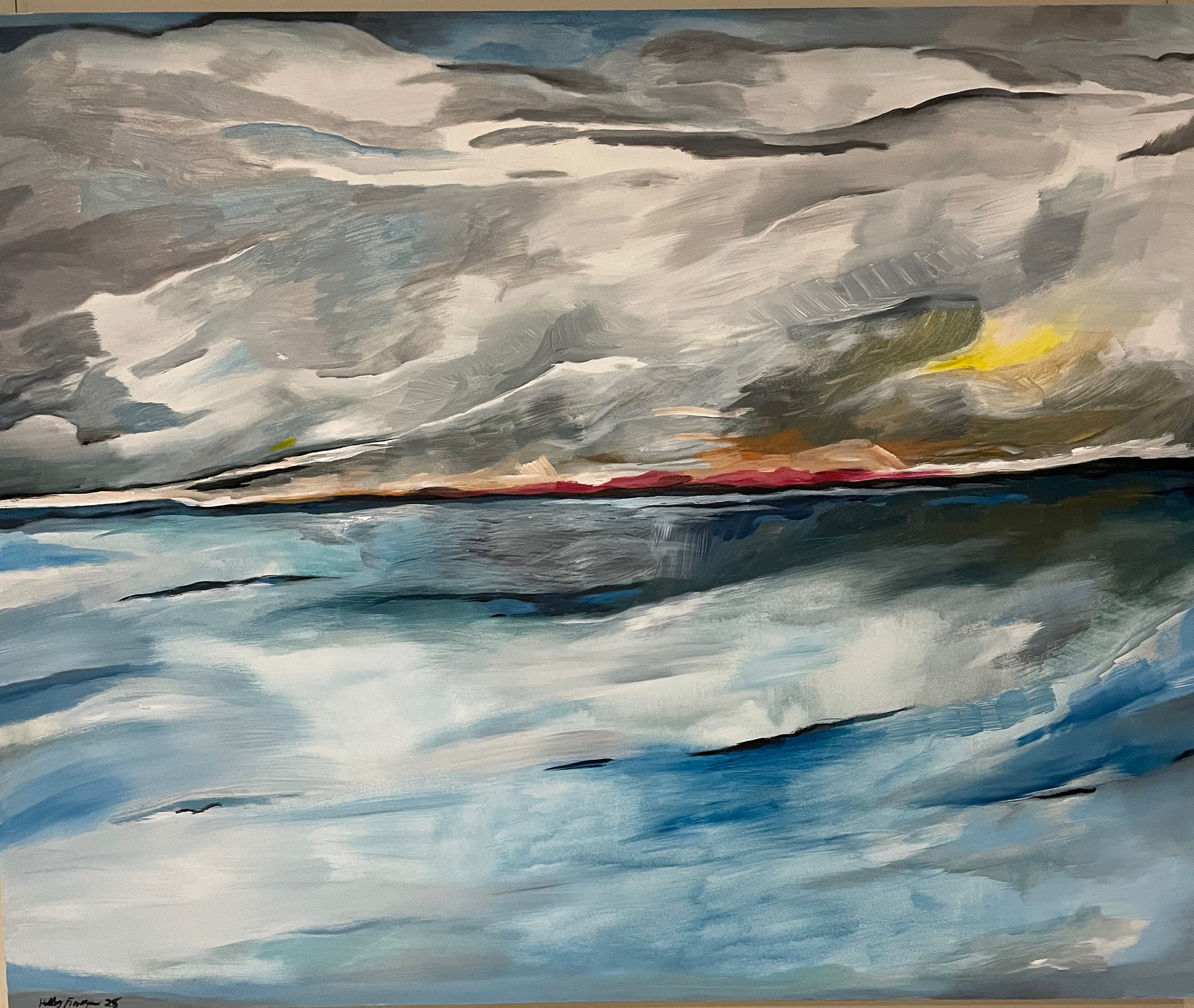 Choppy seas at Walkerville South 152cmx122cm.jpeg