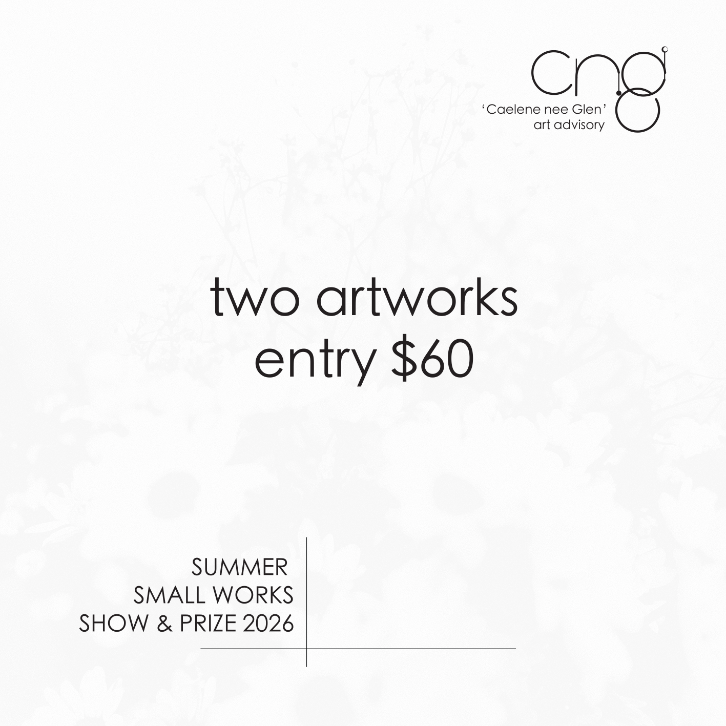 Summer Small Works 2026 entry: two artworks