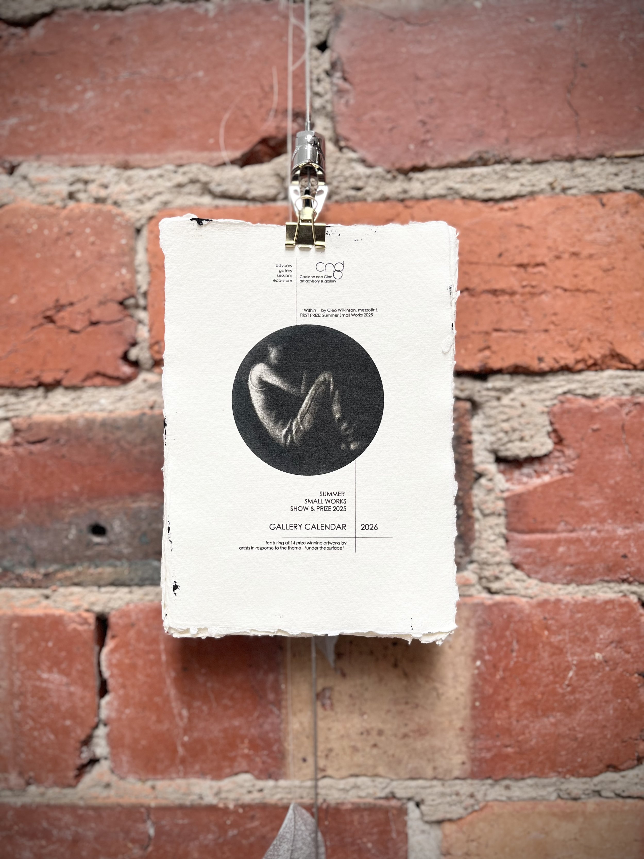 2026 Gallery Calendar: A6 khadi handmade calendar pages