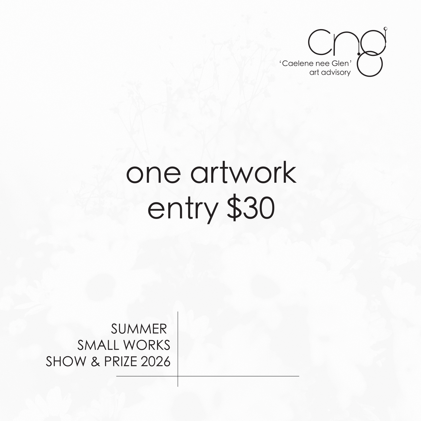 Summer Small Works 2026 entry: one artwork