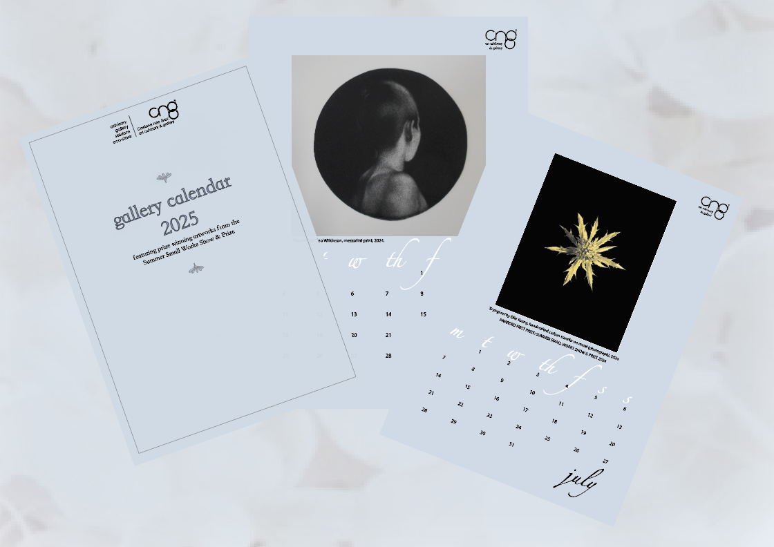 2025 Gallery Calendar: A5 desktop calendar pages