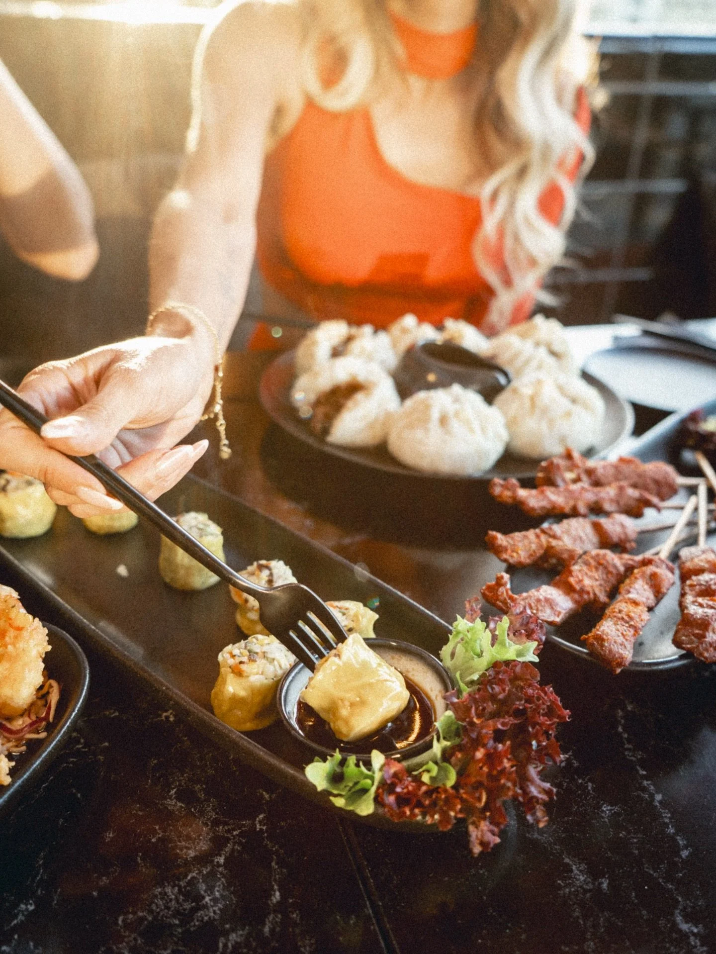 Sun-kissed sessions on the rooftop with our new vegetarian Sui Mai. Delicate bites, designed to share.. but will you? 🥟