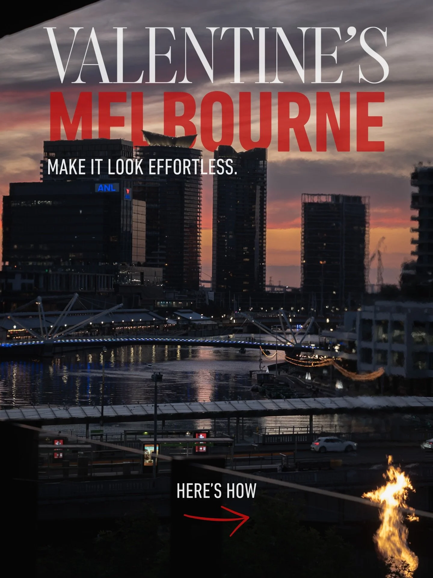 Valentine&rsquo;s in Melbourne, without the stress. A considered experience for two, with the essentials handled and the option to take it further if you want to.

All you have to do is lock it in.

Reserve via the link in bio.

#datenightmelbourne #