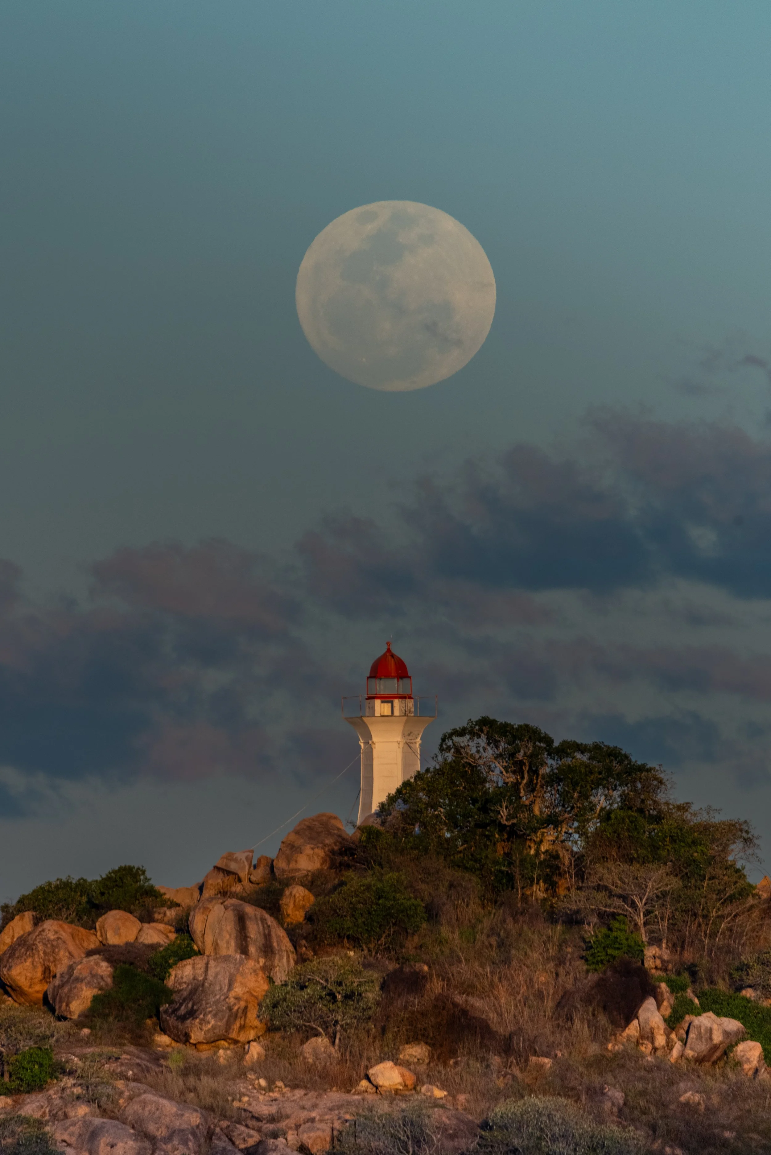 Full Moon over North Head Island, Bowen Queensland