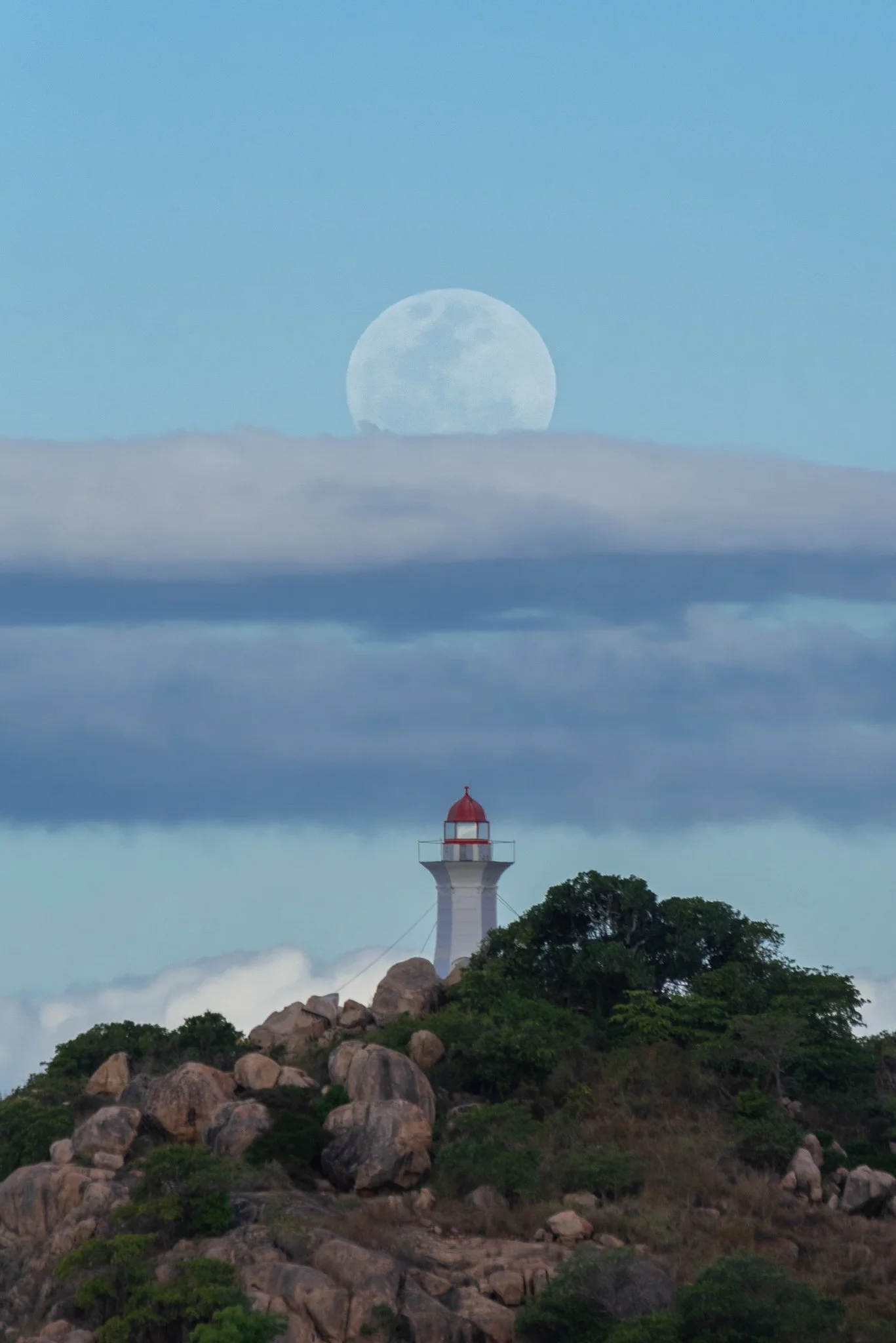 North Head Island Full Moon Rise, Bowen