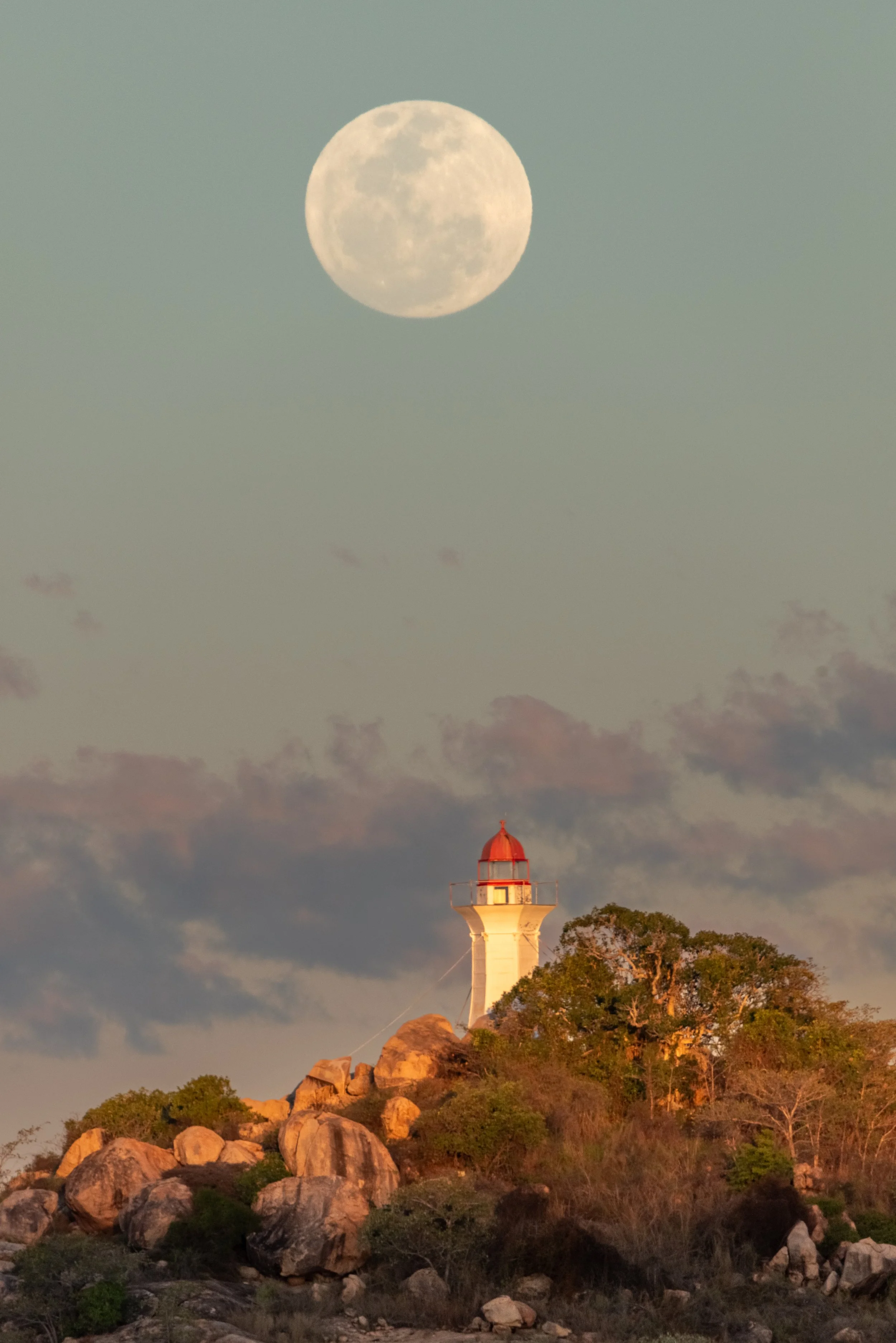 Full Moon over North Head Island, Bowen Queensland