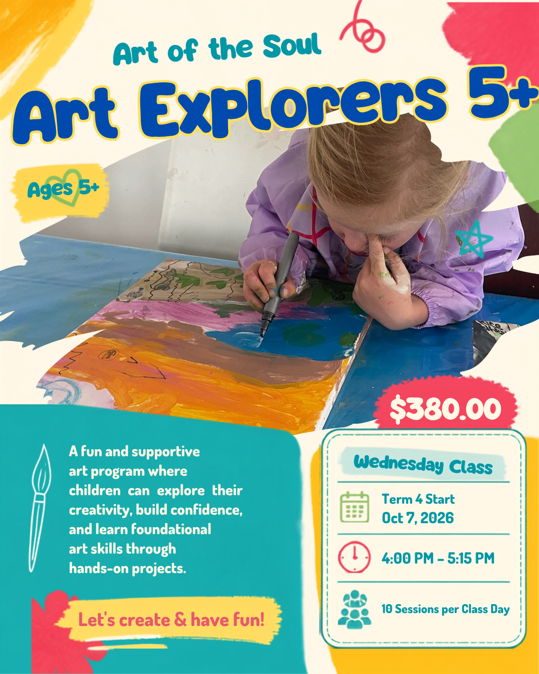 Art Explorer 5+ Wednesday Class