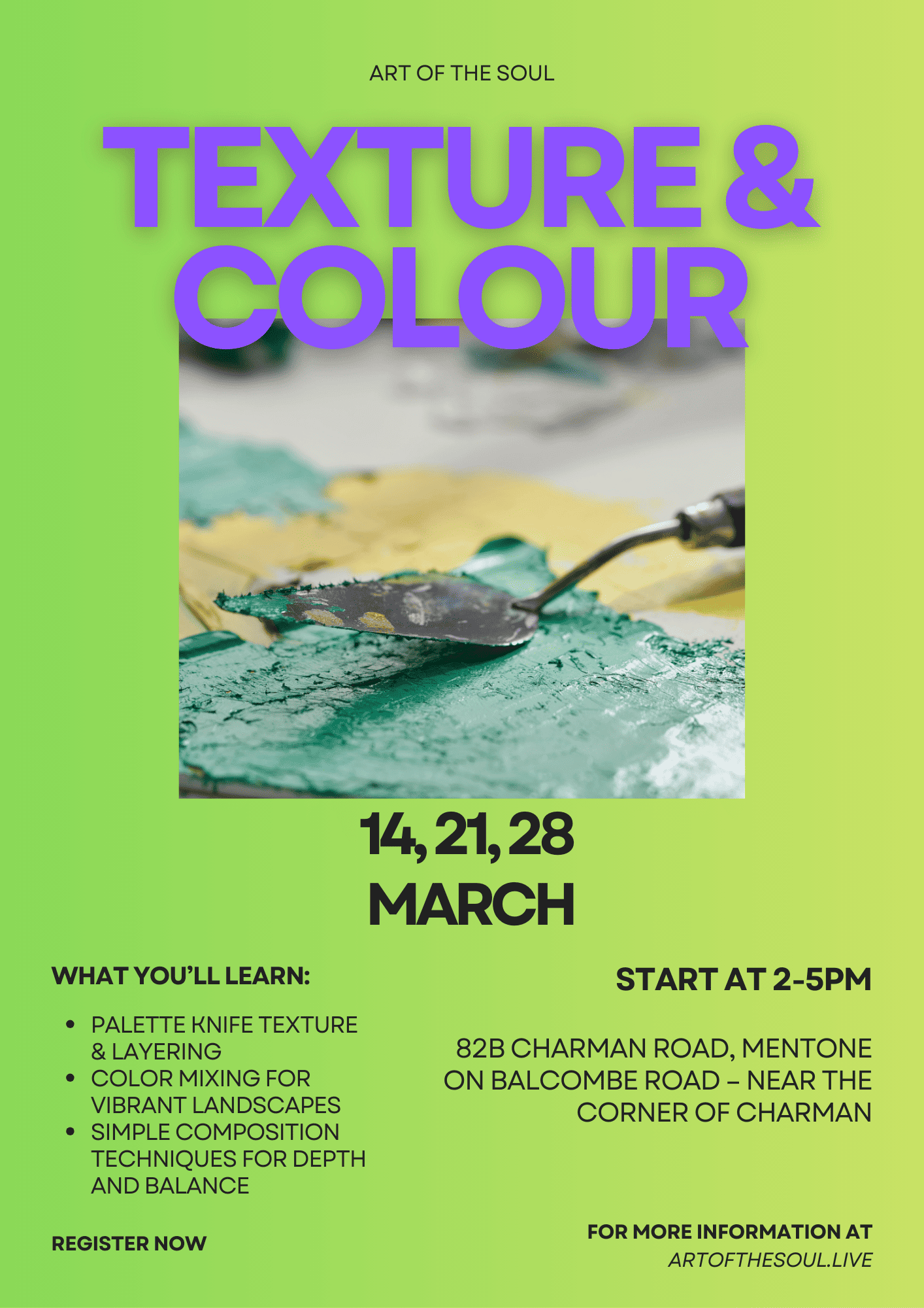 Texture & Colour- Unleash with Acrylic