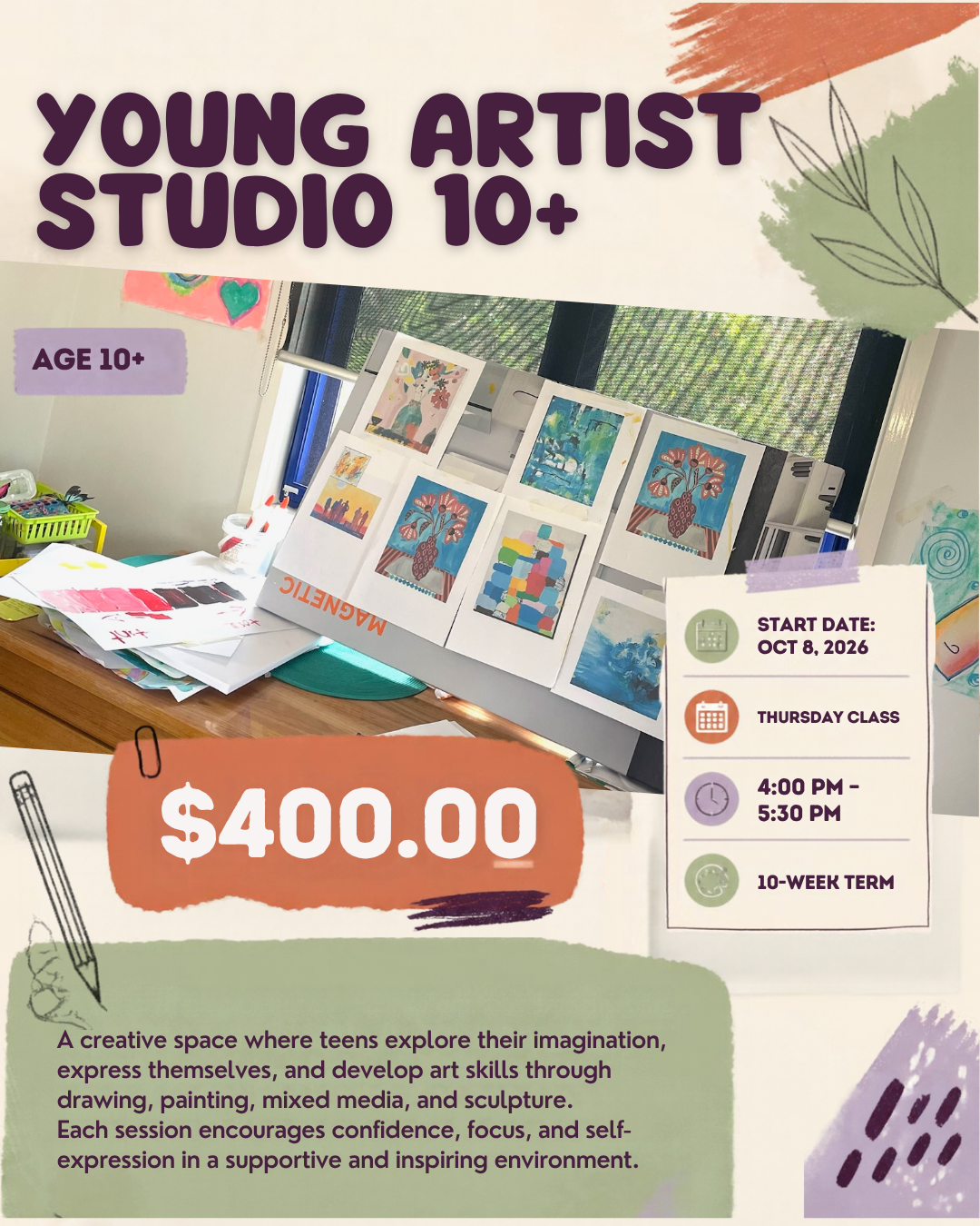 Young Artist Studio 10+ Thursday Class