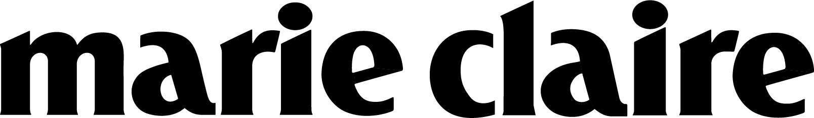 A media logo that reads 'Marie Claire.'
