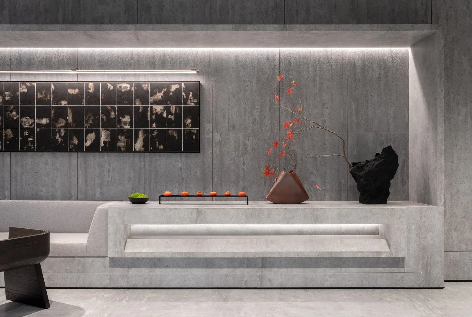 hangcheng future art gallery, hangzhou art gallery, hangzhou sales center interior, china resources art gallery hangzhou, china art gallery hangzhou