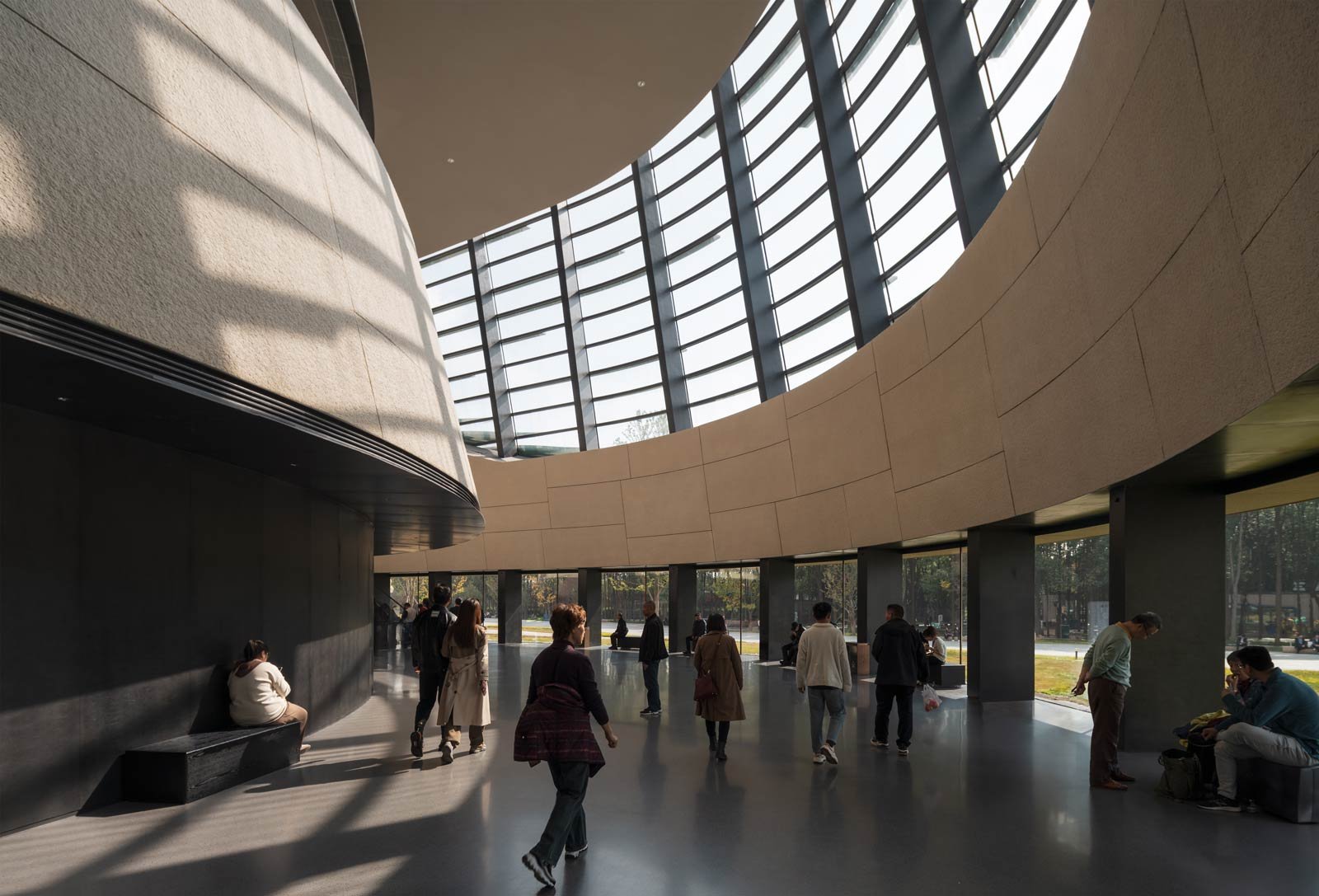 sanxingdui museum public circulation space daylighting