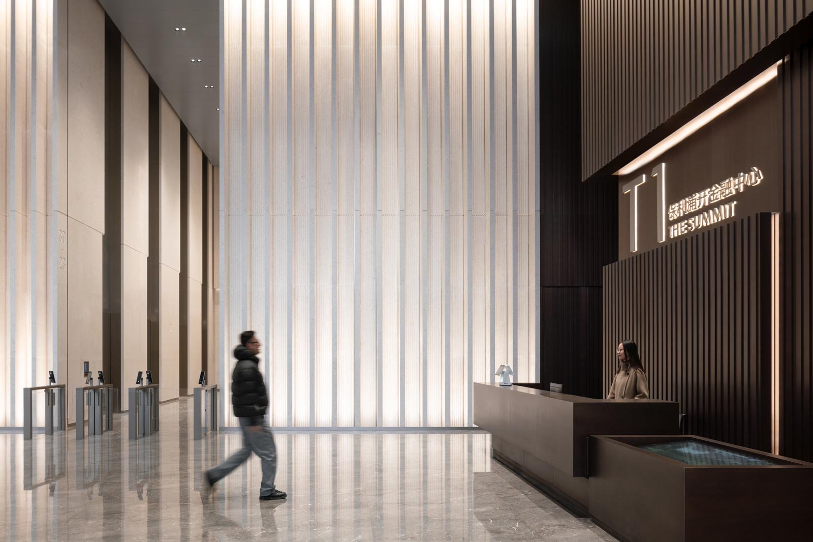 huamu lot 10 kpf shanghai office tower lobby