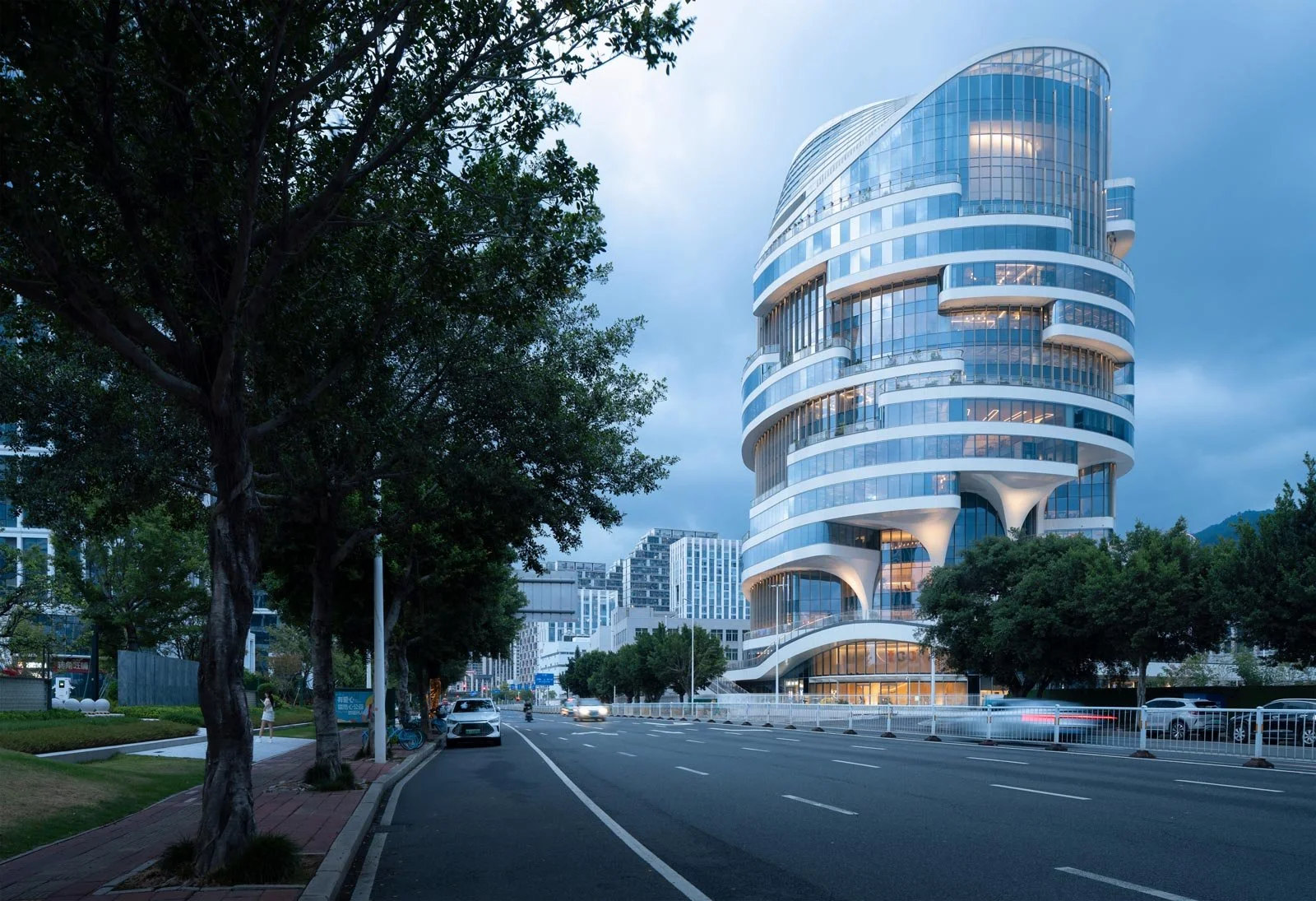 fuzhou igg tower, igg tower, igg fuzhou tianment tower, woods bagot igg, woods bagot fuzhou, woods bagot, fuzhou china, fuzhou igg dusk