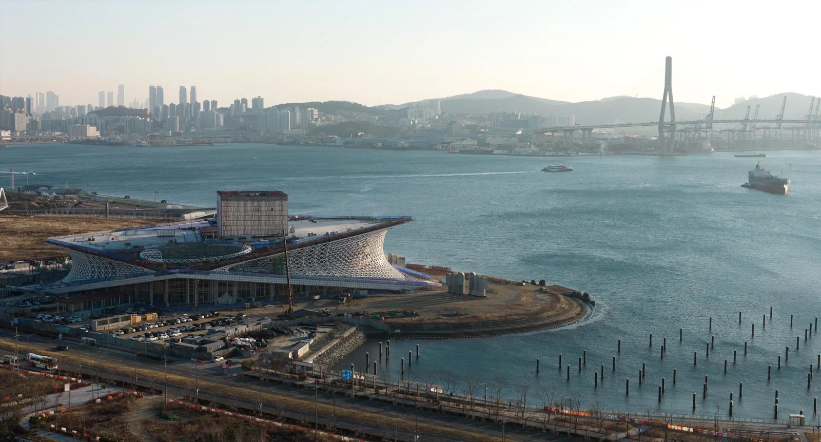 busan opera house, busan opera house construction, snohetta korea, snohetta busan, busan south korea
