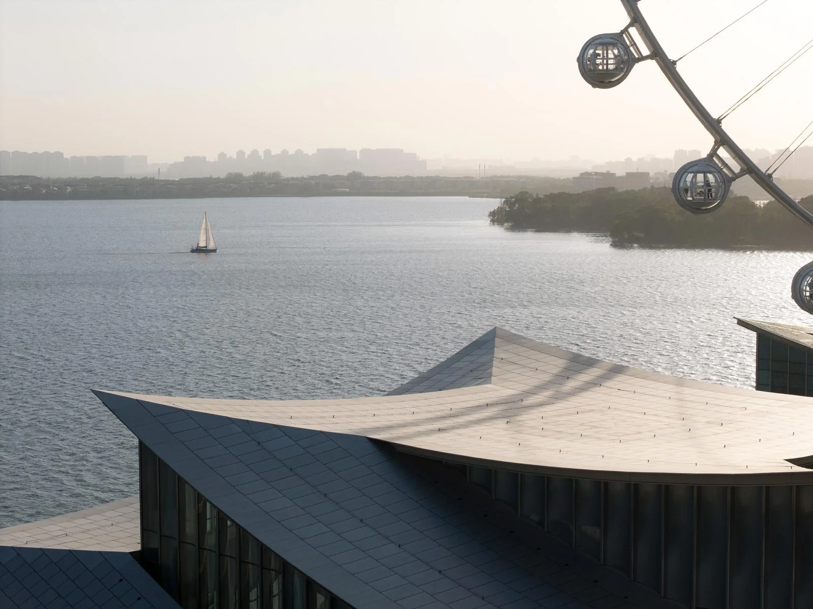 suzhou museum big, suzhou museum of contemporary art, suzhou moca, suzhou moca big, big suzhou, bjarke ingels suzhou, aerial museum photography
