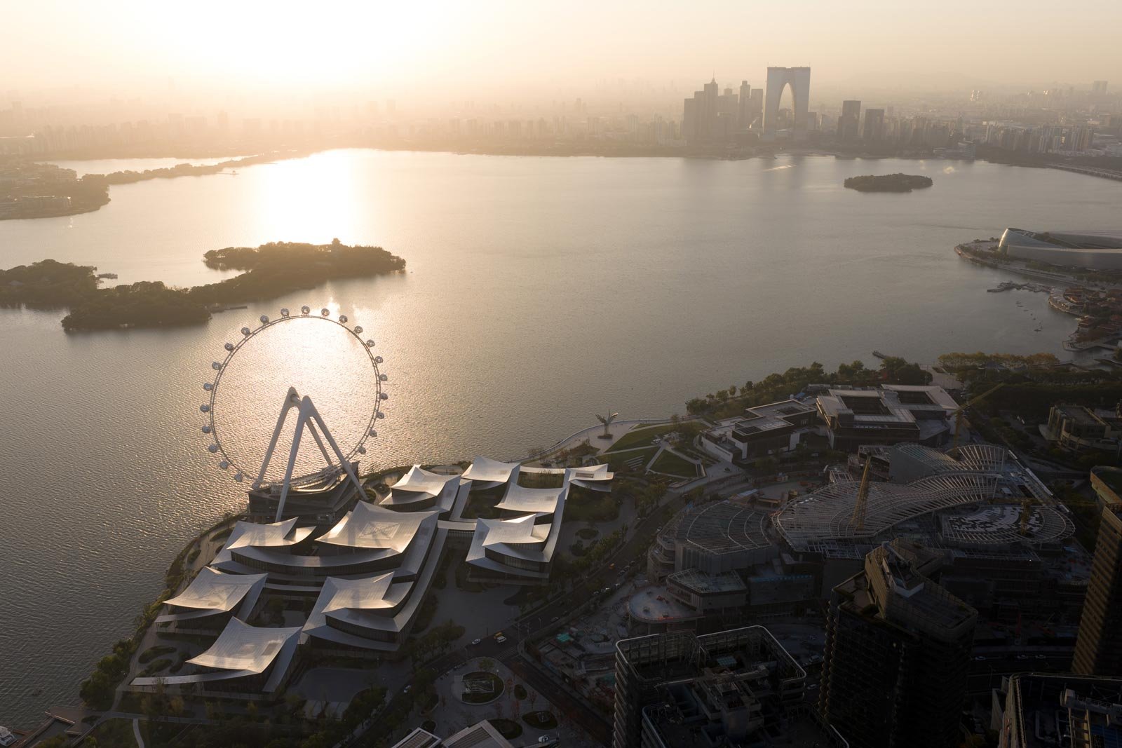 suzhou museum big, suzhou museum of contemporary art, suzhou moca, suzhou moca big, big suzhou, bjarke ingels suzhou, aerial museum photography