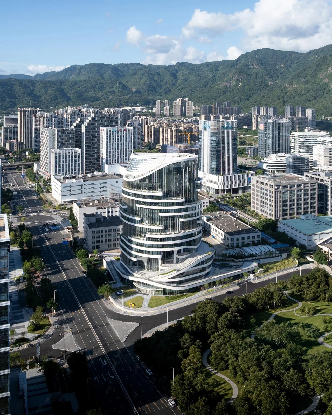 fuzhou igg tower, igg tower, igg fuzhou tianment tower, woods bagot igg, woods bagot fuzhou, woods bagot, fuzhou china, igg tower aerial