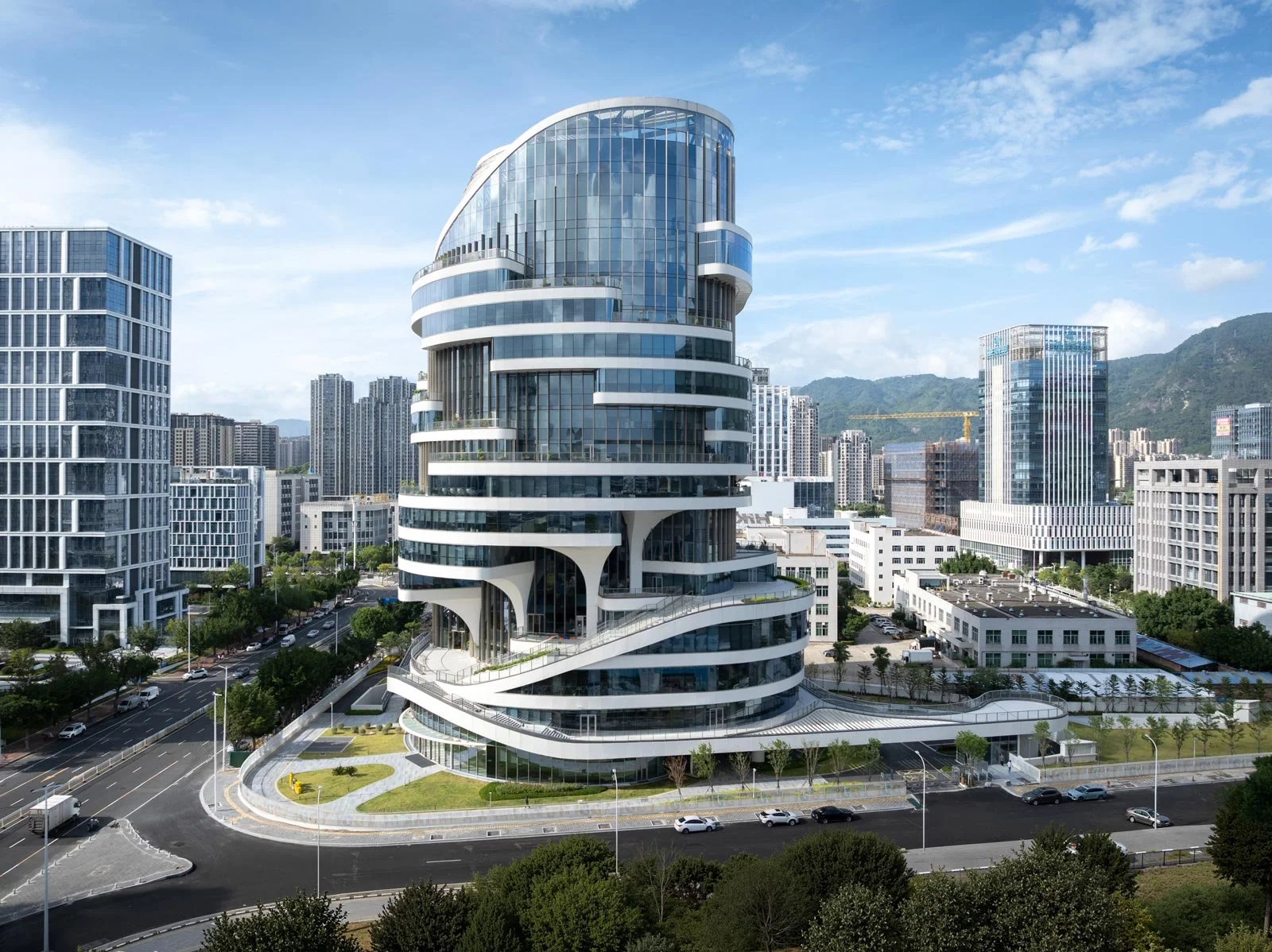 fuzhou igg tower, igg tower, igg fuzhou tianment tower, woods bagot igg, woods bagot fuzhou, woods bagot, fuzhou china, igg tower aerial