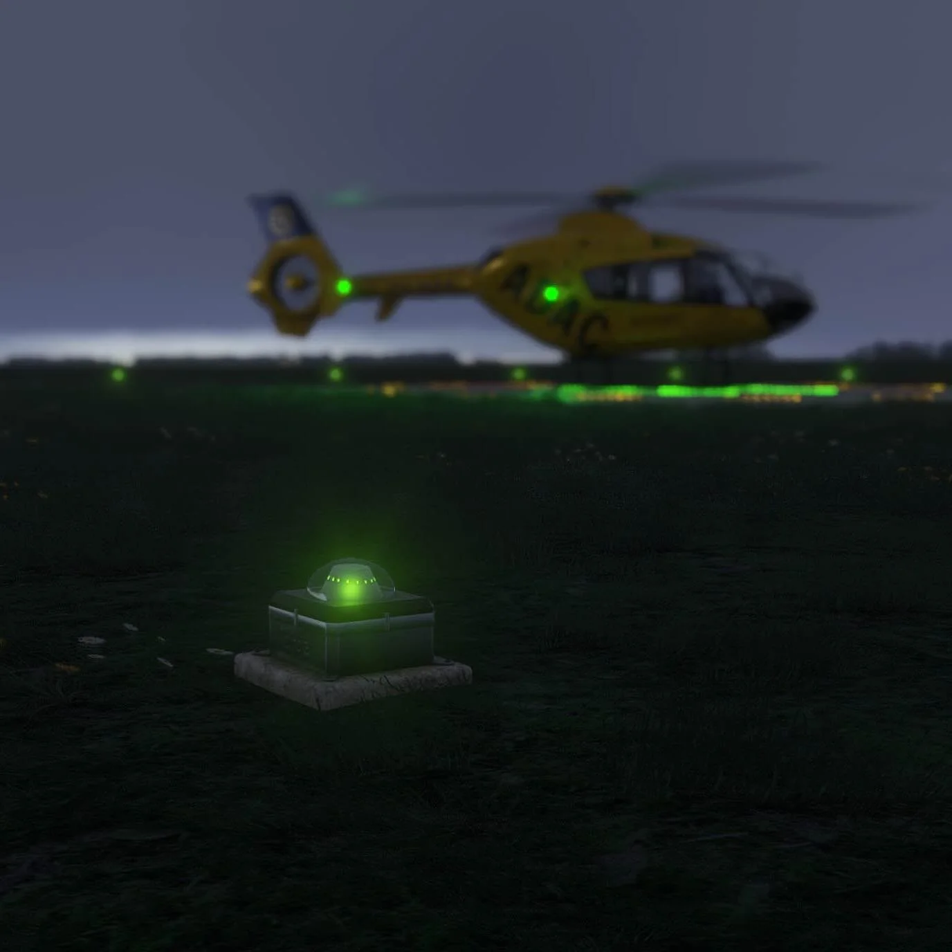 Playing around a bit more with some helipad perimeter lights&hellip;
#scenerydesign #flightsimulator #developer #msfs2024 #microsoftflightsimulator2024